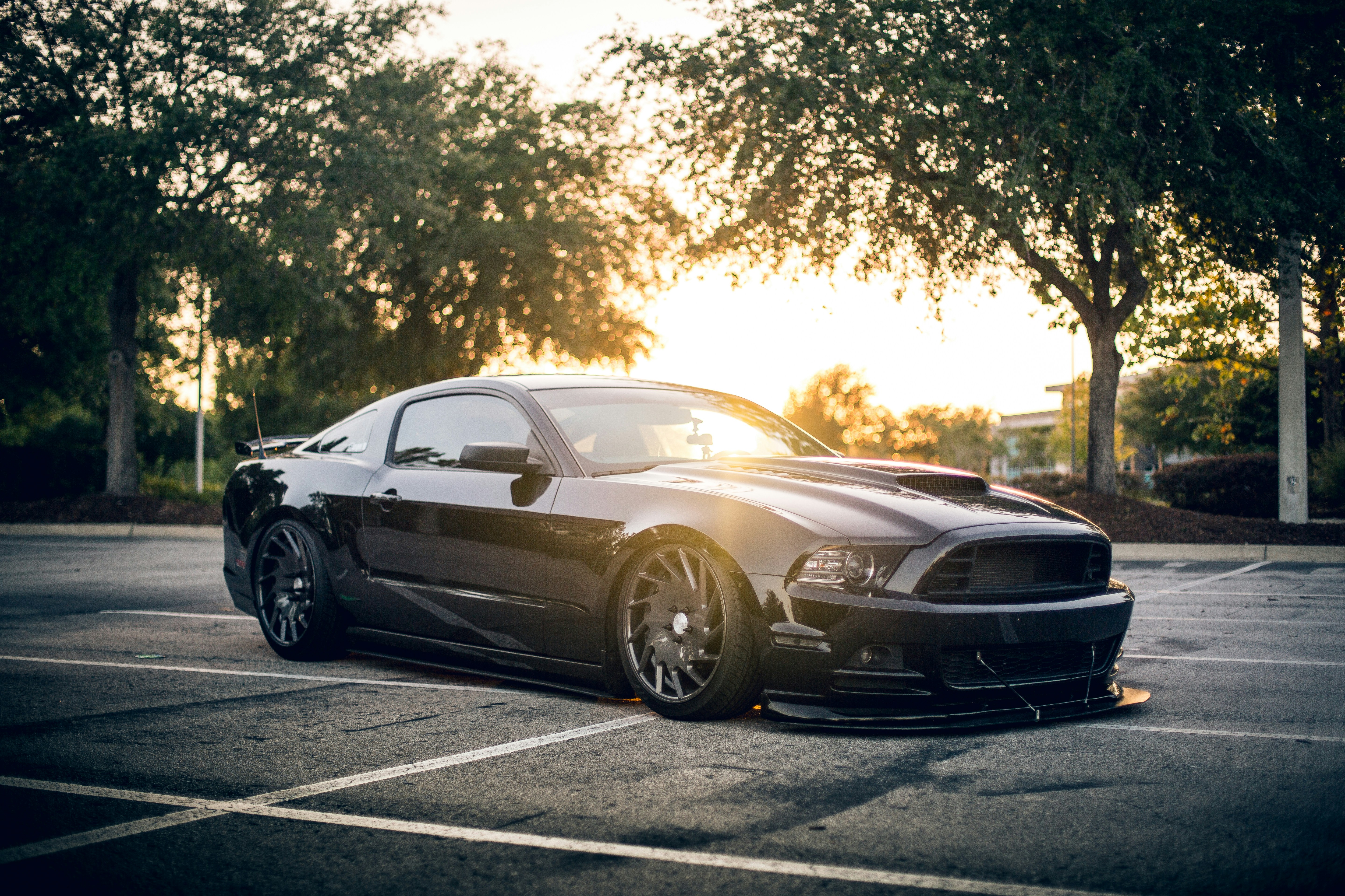 Clean black vehicle exterior