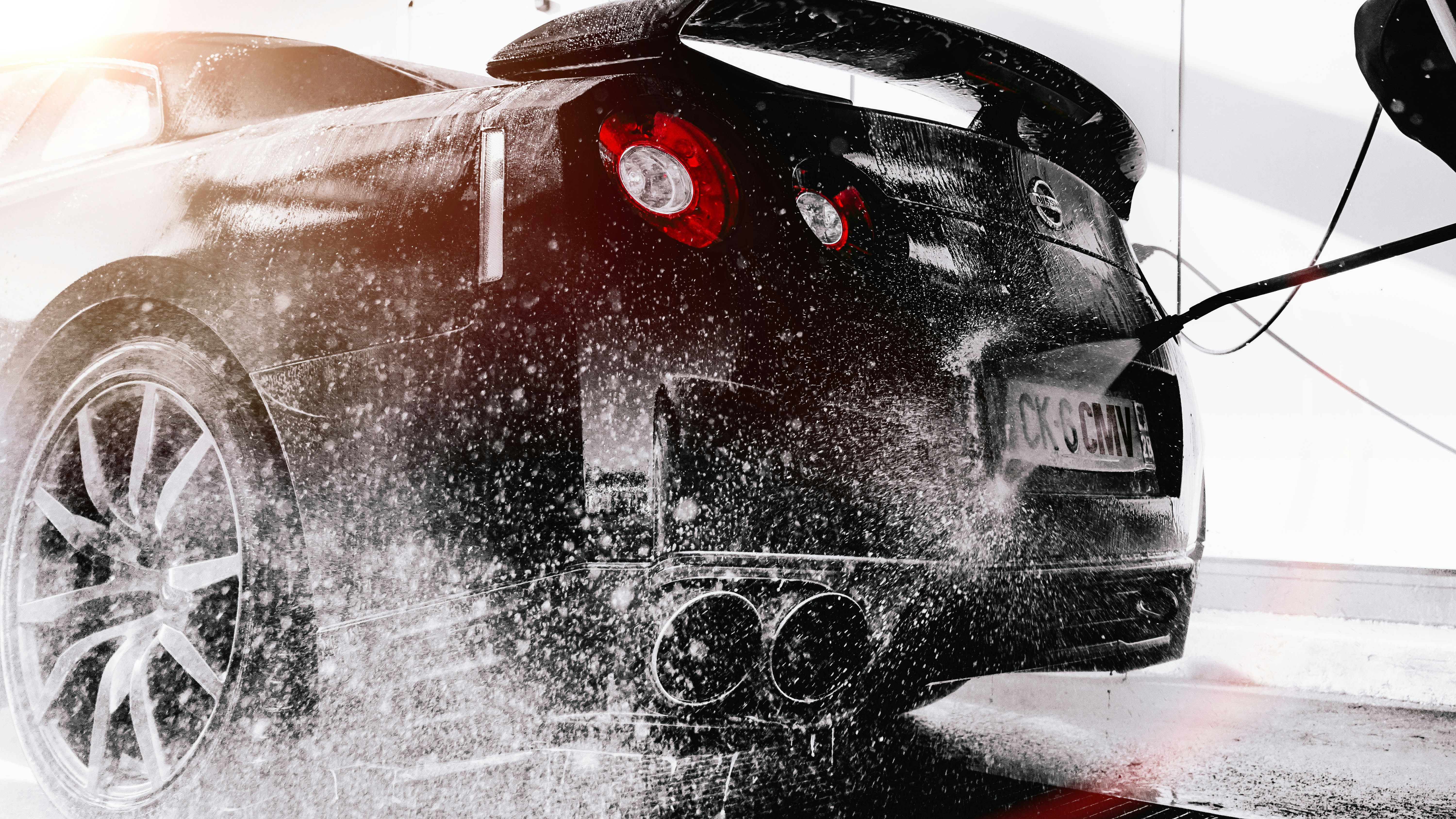 Premium detailed vehicle with glossy finish in studio lighting