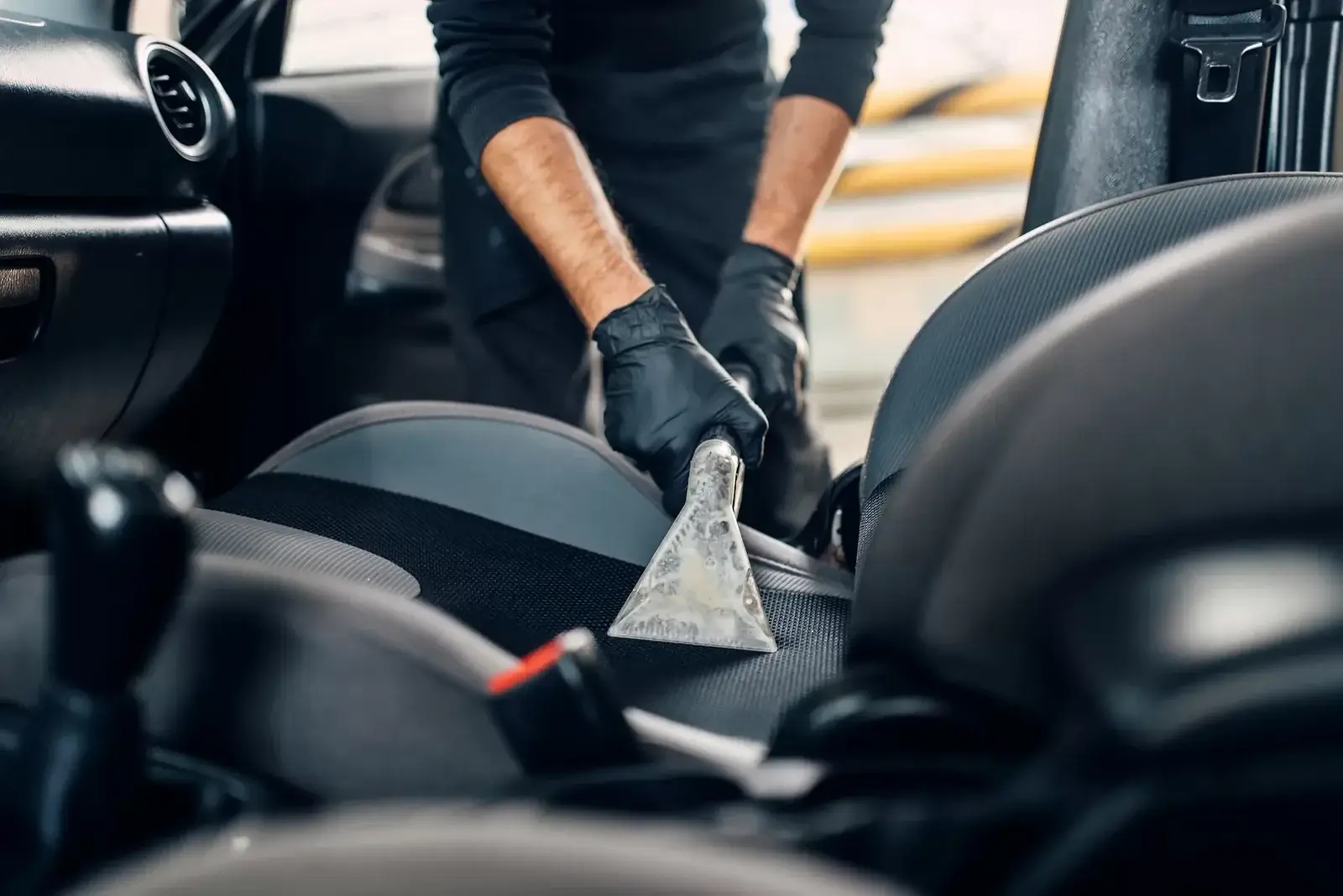 Upholstery extraction during interior detail